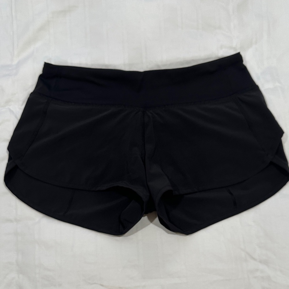 lululemon athletica Black Women's Athletic Shorts with Zip Pocket - Picture 3 of 6
